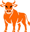 OrangeCow bull